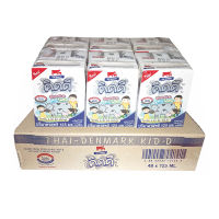 Thai-Denmark Milk ไทย-เดนมาร์ค คิดดี นมยูเอชที รสจืด 125 มล. แพ็ค 48 กล่อง RU Shop