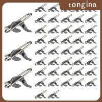 Tongina ที่หนีบเหยื่อตกปลาทะเล50ชิ้นคลิปล็อคเอ็นเบ็ดตกปลาเหยื่ออุปกรณ์ตกปลา