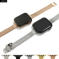 URVOI Band สำหรับ Series 8 7 6 SE54321 Slim Milanese สำหรับ สแตนเลสลวดตาข่าย Chain Stylish Design