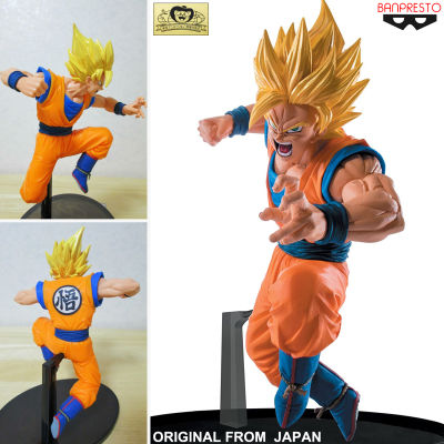 Figure ฟิกเกอร์ งานแท้ 100% แมวทอง Banpresto Dragon Ball Z ดราก้อนบอล แซด Tenkaichi Super Saiyan ซุปเปอร์ ไซย่า Son Goku Gokou ซง โกคู โงกุน Ver Original from Japan Anime อนิเมะ การ์ตูน มังงะ คอลเลกชัน ของขวัญ New Collection ตุ๊กตา manga Model โมเดล