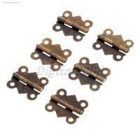 ▫﹊№ 12pcs Antique Brass 4 Holes Butterfly Hinges Jewelry Chest Gift Wine Box Wooden Case Dollhouse Drawer Cabinet Door Hinges Screws