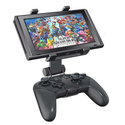 OIVO 2 IN 1ชุดอุปกรณ์เสริม,Switch Pro Controller Mountคลิป,คอนโซลเปลี่ยนที่วางแบบพับเก็บได้คลิปเกมสำหรับNintendoสวิทช์/Nintendo Switch Lite