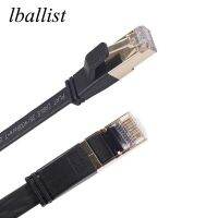 Lballist Rj45อีเธอร์เน็ตแบบแบน Cat8ชุบด้วยหลายชั้นสำหรับเครือข่ายโมเด็ม LAN 50ซม. 1ม. 1.8ม.