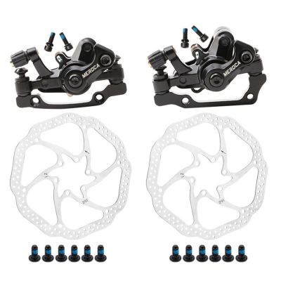 MTB Bicycle Hydraulic Disc Brake Mechanical Caliper Rotor 160MM Alloy Clip Front Rear Rotors Bike Accessories