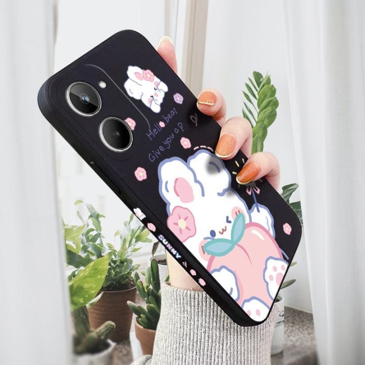 case-for-realme-10-4g-pro-plus-9i-9-8-8i-7-7i-5-5i-5s-6-6i-c17-5g-liquid-silicone-cute-cartoon-rabbit-phone-cover-funda-coque