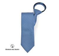 Giorgio Del Sarto Adults Zipper Tie Blue ไทซิป เนคไทสำเร็จรูปสีฟ้า