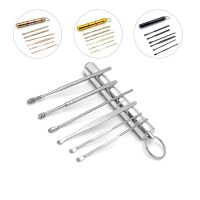 6Pcs/Set Ear Wax Pickers Stainless Steel Earpick Wax Remover Curette Ear Pick Cleaner Ear Cleaner Spoon Care Ear Clean Tool