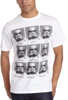 Star Wars Mens Stormtrooper Today I am Angry Happy Sad Funny T-Shirt