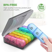 【YF】┋▪┇  7 Days Pill Medicine Weekly Tablet Holder Storage Organizer Splitters