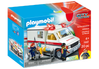 Playmobil สเปเซียลคาร์ รถพยาบาล (PM-5681)(สินค้ารุ่นเก่า ของข้างในสภาพดี แต่กล่องอาจมีตำหนิ)