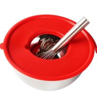 【cw】 Mixing Bowl Egg Cylinder Whisks Cover Guard Microwave Airtight Wrap Plastic 40