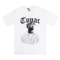 [S-5XL]ผ้าฝ้าย 100% เสื้อยืด ลาย Tupac สไตล์ฮิปฮอป S-5XL