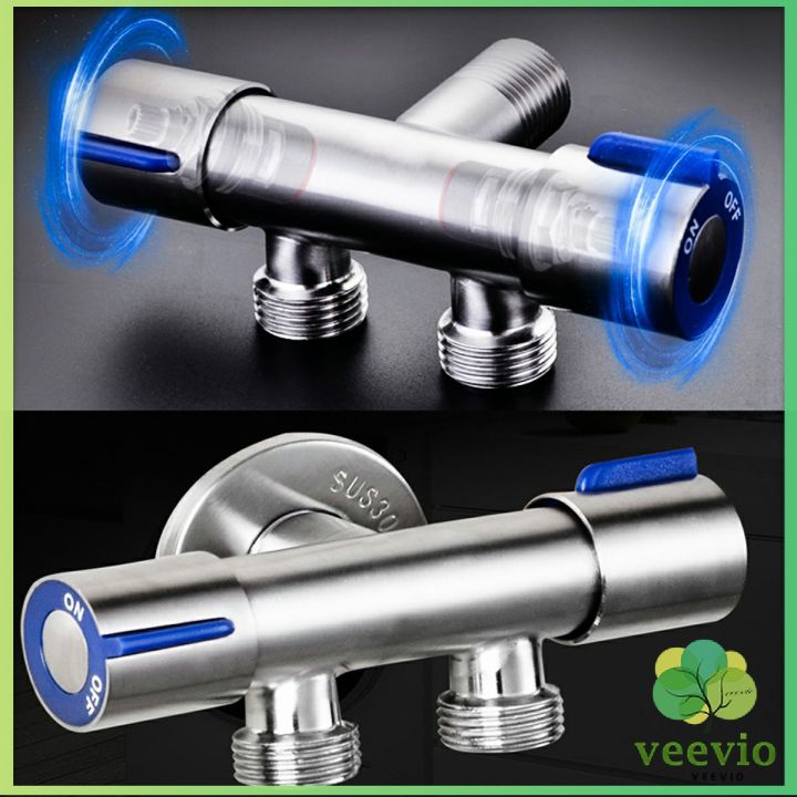 veevio-ก๊อกน้ำอเนกประสงค์-ก็อกสแตนเลส-ก็อกคู่เครื่องซักผ้า-ก๊อกน้ำออกได้-2-ทาง-faucet