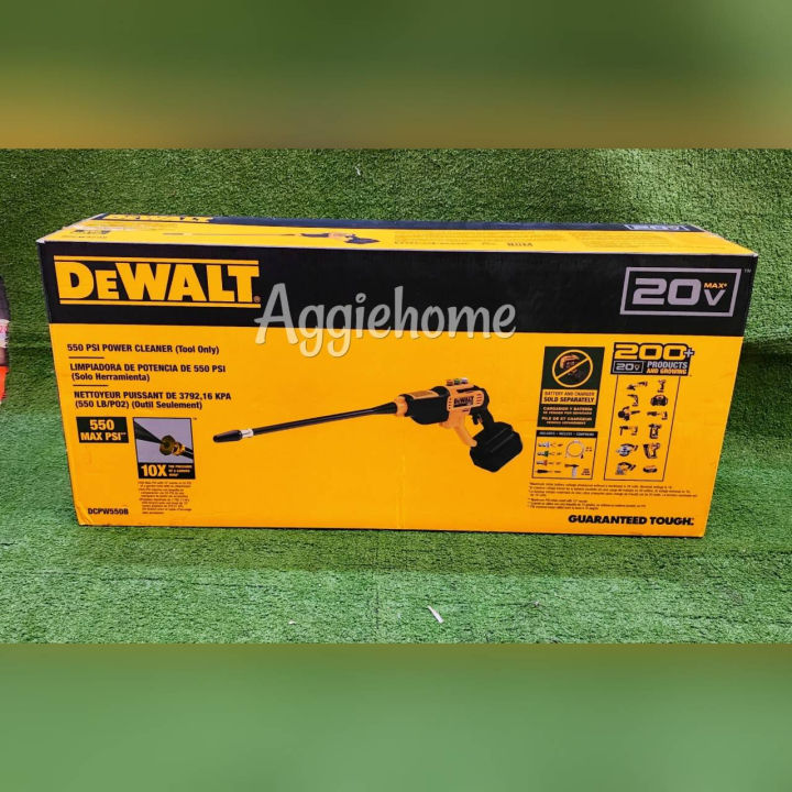 dewalt-ปืนฉีดน้ำไร้สาย-20v-รุ่น-dcpw550b-เฉพาะตัวเครื่อง-แรงดัน-550-psi-หัวฉีด-4-หัว-เครื่องอัดฉีด-ล้างรถ-จัดส่ง-kerry