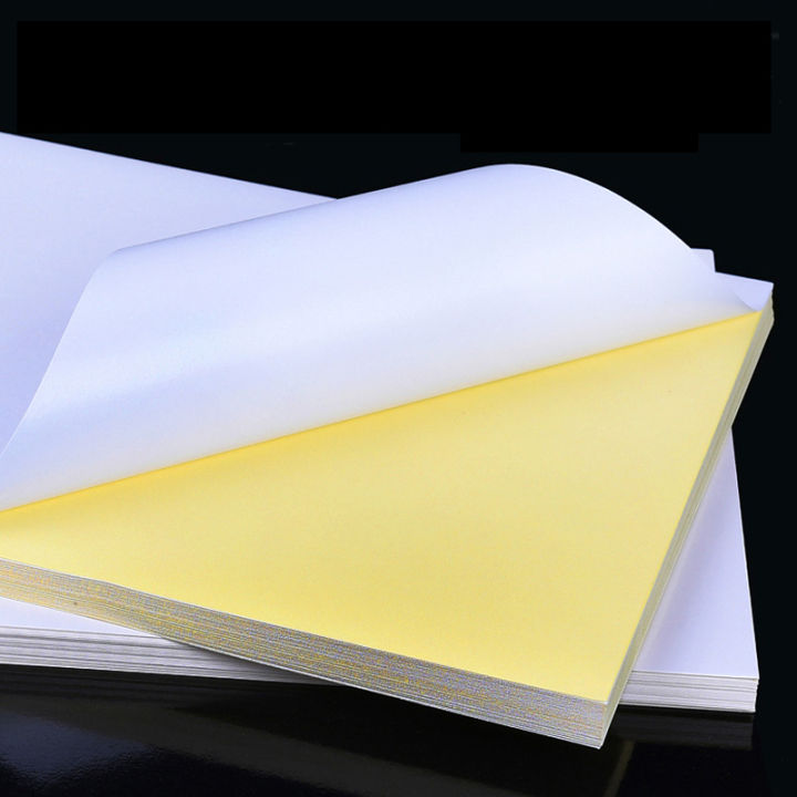 50-sheetspackage-a4-laser-inkjet-printer-copier-kraft-paper-white-self-adhesive-sticker-glossy-matte-matte-surface-paper