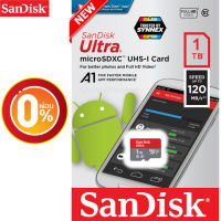 [ผ่อน 0%] Sandisk Ultra MicroSDXC Card UHS-I 1TB ผ่อนนานสูงสุด 6 เดือน อ่าน120MB/s U1 A1 (SDSQUA4-1T00-GN6MN) ใส่ โทรศัพท์ Andriod ประกัน Synnex 10 ปี