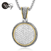 UNY Luxury Necklaces Pendants Cable design Necklace Pendant Crystal Necklaces Pendants Women Fashion Unique Necklace Pendant