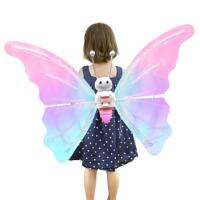 Light up Butterfly Wings Portable Butterfly Costume to Blow Bubbles for Girls Music Design Led Fairy Wings Fairy Costume with Adjustable Straps for Daughter Christmas Birthday Present stunning