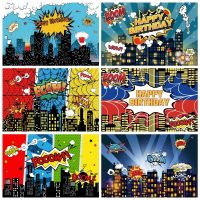 Yeele Superhero Baby Shower Birthday Backdrop City Building Super Hero Party Photography Background For Photo Studio Photophone