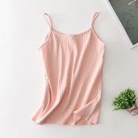 [COD] New threaded camisole womens short collar wears a and large size bottoming