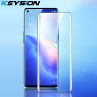 KEYSION กระจกนิรภัยสำหรับ OPPO Reno 5 Pro 5G โปร่งใสเต็มรูปแบบฟิล์มกันรอยสำหรับ Realme 7 5G 7 Pro 7i X7 V5 Q2 C17 C15