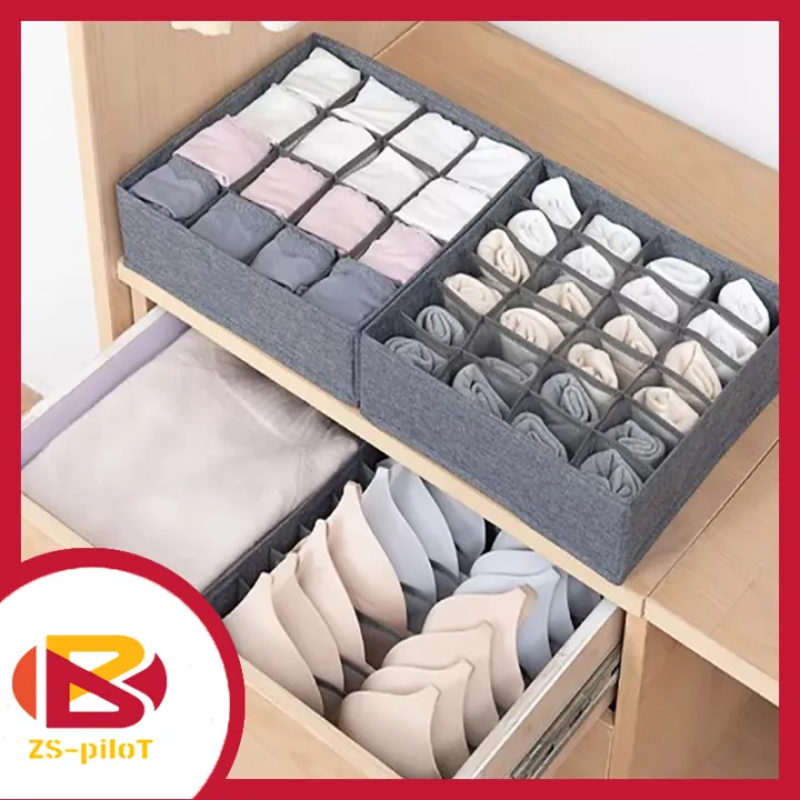 ZSPiloT. 3 in 1 fabric folding drawer panties socks bra finishing