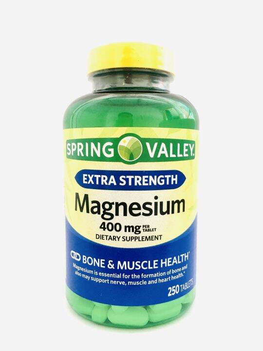 Spring Valley Extra Strength Magnesium Caplets, 400 mg, 250 Tablets