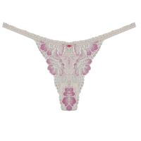 Annebra กางเกงใน ทรงตอง ผ้าลูกไม้ Thong Panty รุ่น AU3-717 สีโอวัลติน, สีเบจ