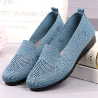 New Mesh Breathable Sneakers Women Breathable Light Slip on Flat Casual Shoes Ladies Loafers Socks Shoes Women Zapatillas Mujer