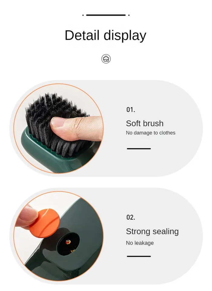 Multi Functional Shoe Brush Press Type Automatic Liquid Out