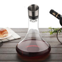 Healthy Lead-free Crystal Glass Decanter Wine Decanter Handmade Mouth Blown Transparent Glass Barware Supplies Kitchen Bar Sets