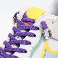 【CW】 Fashion No Tie Shoelaces Colorful rhinestone Shoe laces without ties Elastic Laces Sneakers Kids Adult Flat Shoelace