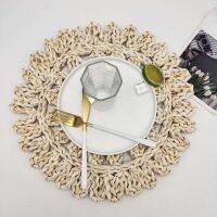 Placemats Wipeable Boho Placemats for Round Table Mats Heat Resistant Straws Placemats Rustic Place Mats Farmhouse Round