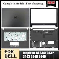 ใหม่สำหรับ Dell Inspiron 14 3441 3442 3443 3446 3449ชุดแล็ปท็อปตัวพิมพ์ใหญ่ C Palmrest/เคสด้านล่างสีดำ⚡️?