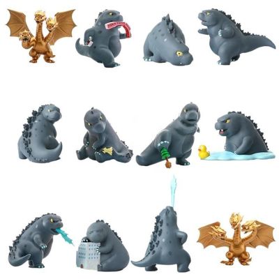 ZZOOI Godjira King Ghidorah Kawii Godzilla Toy Figure Monsters Dinosaur Action Figures Figma Gidora Collectible Toys Child Gift