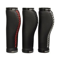 Bicycle Grips Aluminum Locking Grip Riding Accessories Leather Grip Bike Grip Set Mountain Bike Horn s Bicycle Grip