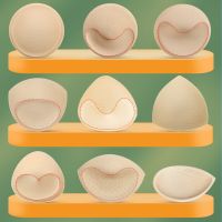 1 Pair Bra Paddings Enhancers Chest Pad Sponge Bra Insert Thickened and Gathered Ultra-thin Bra Cup Cushion