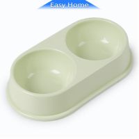 ชามข้าวหมา แบบ ชามข้าวแมว 2 หลุม 2 Size ชามใส่น้ำ และอาหาร Pet bowl