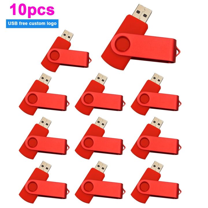 10Pcs/Lot Pendrive 64gb USB Flash Drives 2.0 Pen Drives 128GB