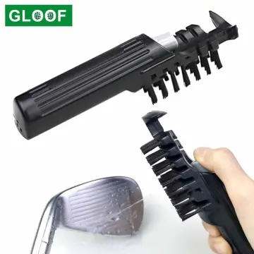 MyProCleaner Golf Club Iron Driver Cleaner Cleaning Brush Kit Polish Tools  Groove Nylon Steel Sporting