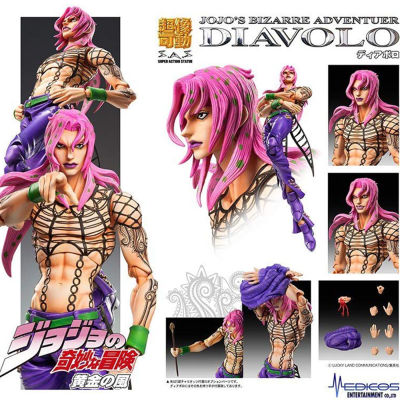 Figma ฟิกม่า งานแท้ 100% Figure Action Super Statue Medicos JoJos Bizarre Adventure โจโจ้ ล่าข้ามศตวรรษ Part V Diavolo เดียโบโร่ ดิอาโวโล Ver Original from Japan แอ็คชั่น ฟิกเกอร์ Anime อนิเมะ การ์ตูน มังงะ ของขวัญ Gift Doll ตุ๊กตา manga Model โมเดล