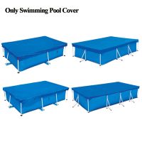 Swimming Pool Cover Rainproof Dust Cover 400x211CM/300x200CM/260x160CM/220x150CM Cover Cloth Mat Cover Frame Pool For Garden