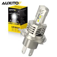 1ชิ้น AUXITO Canbus H4ไฟหน้ารถมอเตอร์ไซค์แบบ LED หลอดไฟ CSP 26W 6000K ลำแสงต่ำสีขาวสำหรับรถจักรยานยนต์ไฟ LED และรถ BMW Audi VW S25