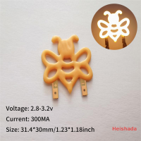 Heishada ไฟ LED เอดิสัน3V มีความยืดหยุ่นรูปทรงผึ้งสำหรับเทศกาลคริสต์มาสไฟตกแต่งจดหมายรักงานปาร์ตี้อุปกรณ์ตกแต่งหลอดไฟแบบทำมือ