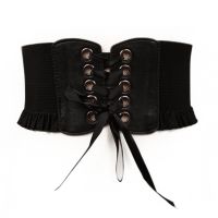 【cw】 Luxury LadiesExtra Wide Corset GirdleShirt FashionDecoration Belts forLuxury Designer BrandRed ！