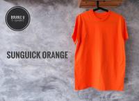 Double U T-Shirt เสื้อยืดสีพื้น SUNQUICK ORANGE (สีส้ม)