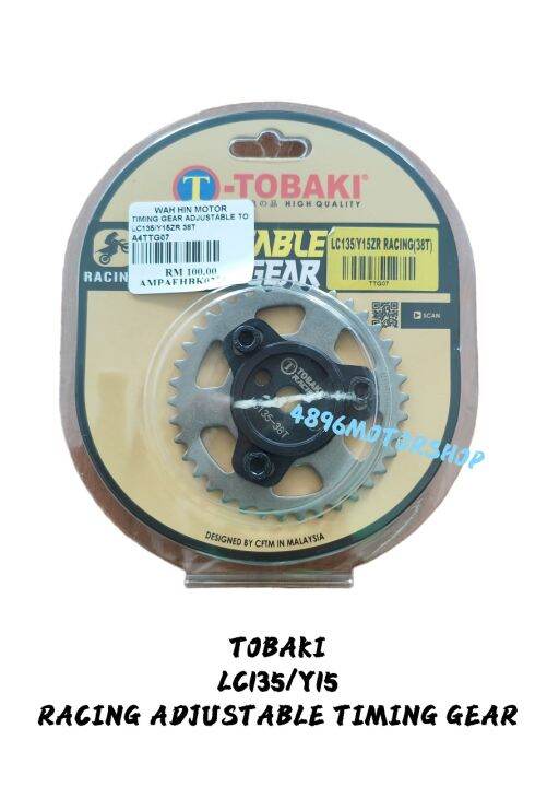 100 ORIGINAL TOBAKI LC135 Y15ZR RACING ADJUSTABLE TIMING GEAR TAIMING