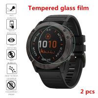 กระจกนิรภัยฟิล์มป้องกันสำหรับ Garmin Fenix 7S 7X5S นาฬิกา6 945 Forerunner245 6S 7 735/หน้าจอ5 6x