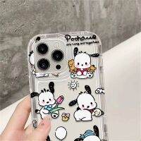 -MLC.77- เคสสกรีนลายการ์ตูนขาว กันกระแทก นิ่ม POCHACCO สำหรับ13/12/14 Plus Pro Max 8/7 Plus X/XRทุกรุ่น #836