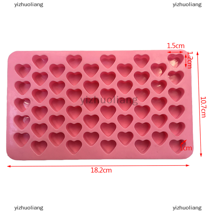 yizhuoliang-sissi-mini-แม่พิมพ์รูปหัวใจซิลิโคน-ice-cube-ถาด-diy-แม่พิมพ์ฟองดองช็อคโกแลต3d-pastry